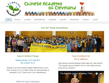 Tablet Screenshot of chineseacademyofcleveland.org